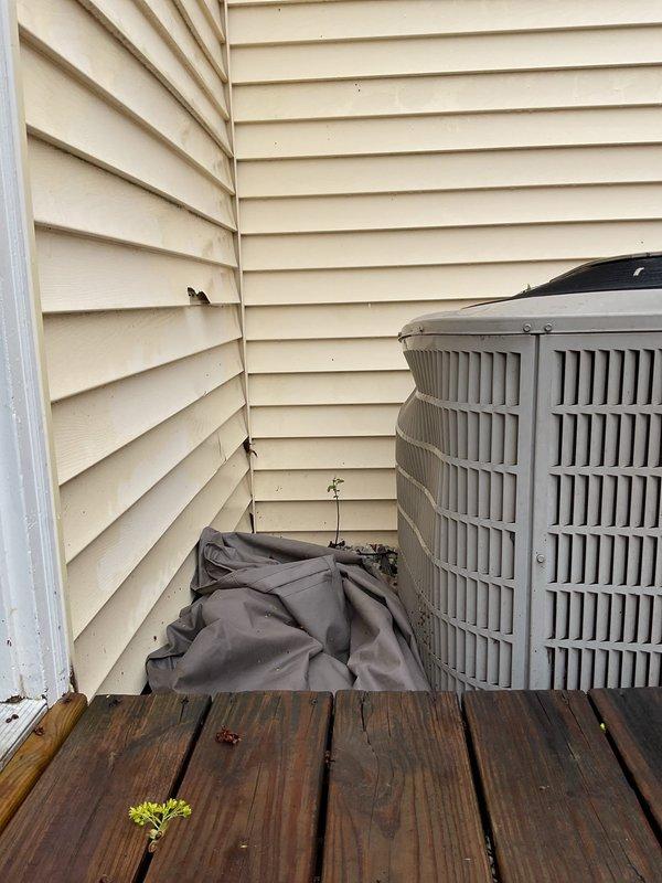 Performed diagnostic evaluation on 20+ year old residential air conditioning system reported as not working properly. Conducted thorough inspection of outdoor condenser unit to assess operational status and determine whether repair was viable or system replacement necessary. Documented equipment condition and location for service records.
