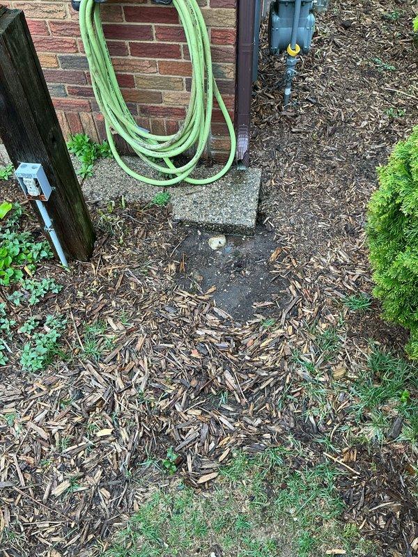 Performed operational assessment of residential air conditioning system. Inspected exterior condenser unit positioned on concrete pad, verified proper installation and clearances, documented equipment condition and surrounding area including electrical disconnect, drainage lines, and accessibility for future service needs.