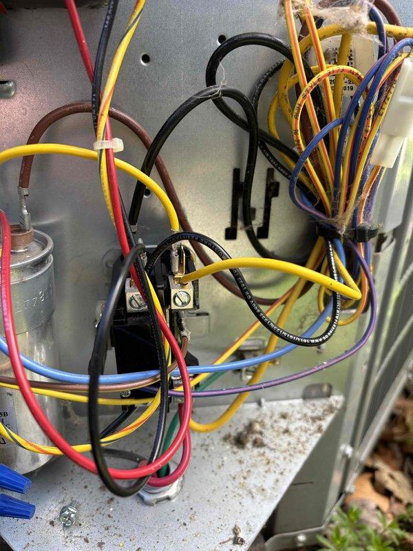 Responded to no-cooling call on 6-year-old Carrier unit displaying "starting soon" message without starting. Upon inspection, discovered failed 3-amp fuse in low-voltage control circuit preventing system startup. Removed defective purple fuse from control board, tested electrical connections and wiring harness for proper continuity. Installed new 3-amp fuse, verified all wire terminations secure at control board and capacitor connections. Cycled system through complete startup sequence, confirmed unit now operates normally with proper cooling function restored.