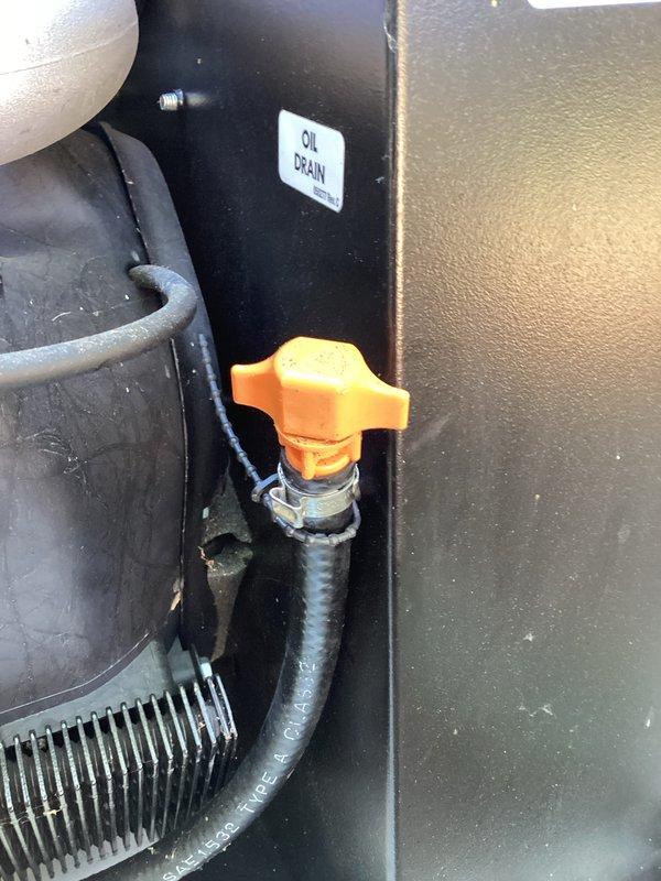 Completed annual preventative maintenance on Generac standby generator installed in 2019. Performed comprehensive tune-up including oil and filter change as evidenced by oil drain valve access, inspected fuel system components and gas regulator assembly, verified proper operation of all safety controls, cleaned battery terminals and tested battery voltage, checked coolant level and condition, inspected air filter, tested automatic transfer switch functionality, and ran unit through full exercise cycle to confirm proper operation under load. All components found to be functioning within manufacturer specifications with no deficiencies noted. Customer provided detailed explanation of annual maintenance procedures performed to ensure understanding of preventative service value.