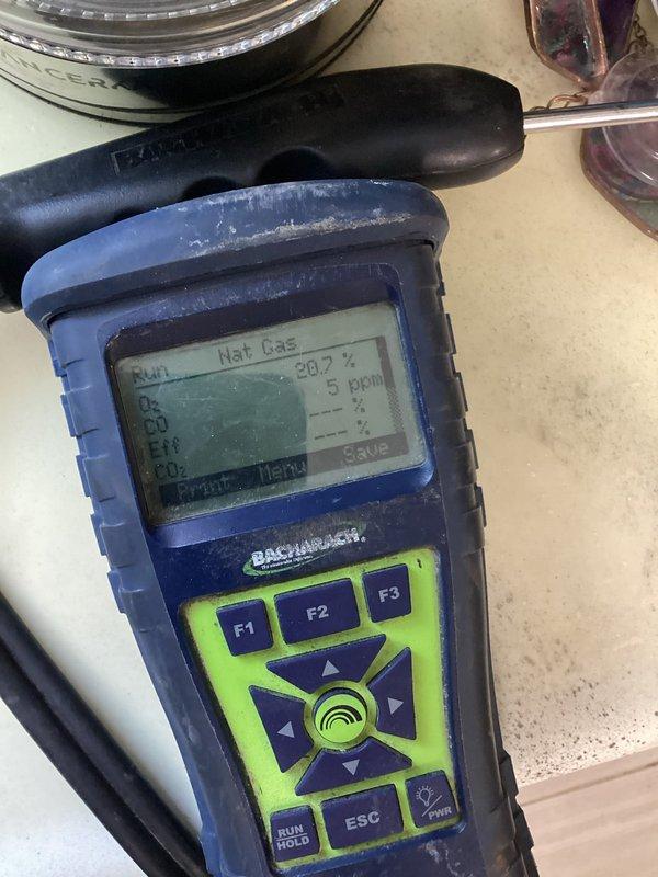 Responded to carbon monoxide alarm call and performed comprehensive safety assessment of the residence. Utilized combustion analyzer to test for CO levels and natural gas leaks throughout the property, with readings indicating 1 PPM CO and 80.7% combustion efficiency on natural gas appliances. All measurements were within safe operating parameters, and no immediate hazards were detected.
