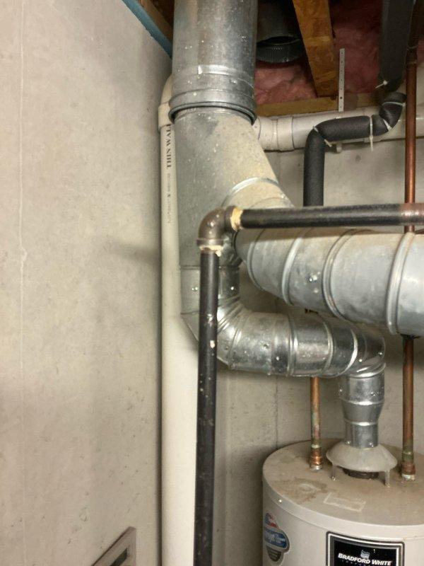 Conducted on-site evaluation for complete furnace and air conditioner replacement. Both existing HVAC units are 19 years old and have reached end of service life. Performed thorough inspection of current equipment installation in basement utility area, documenting existing ductwork configuration, air filter access point (16x20), and mechanical room layout. Assessed electrical service, gas line connections, condensate drainage, and existing venting system. Photographed water heater proximity, PVC plumbing, copper refrigerant lines, and galvanized ductwork to determine clearance requirements and potential modifications needed for new equipment installation. Prepared comprehensive estimate for new furnace and air conditioning system replacement.