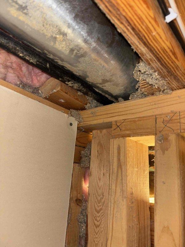 Responded to plumbing repair request for severely corroded gas line elbow and adjacent vent pipe that were making contact. Replaced rusted gas line elbow fitting and corroded vent pipe section, ensuring proper clearance between components to prevent future contact and corrosion issues. Verified all connections were secure and system operating safely upon completion.