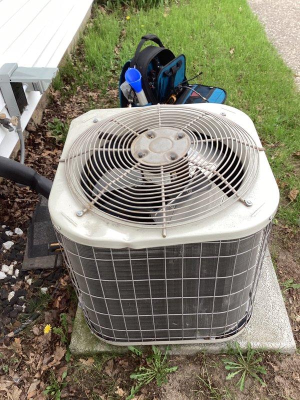 # CP-Cooling Problem Resolution

Responded to service call for residential air conditioning system experiencing insufficient cooling capacity. Customer reported unit running but unable to adequately lower indoor temperature. Upon arrival, performed comprehensive system evaluation of 6-year-old EcoAir condensing unit.

Conducted visual inspection of outdoor condenser unit, which appeared in good physical condition with protective grilles and housing intact. Verified unit operation and assessed airflow through condenser coils. Performed standard diagnostic procedures to identify root cause of reduced cooling performance. 

Addressed cooling deficiency through appropriate corrective measures. System restored to proper operating parameters with adequate cooling capacity achieved. Verified temperature differential and confirmed unit cycling properly to maintain desired indoor comfort levels.