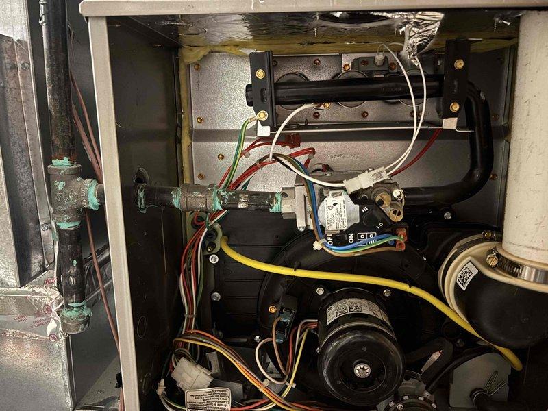 Completed comprehensive ASTU-AC Super Tune-up on 4-year-old Carrier system. Performed full system inspection including internal furnace components, heat exchanger, blower assembly, electrical connections, and gas supply line connections. Verified all safety controls, gas valve operation, and proper system functionality with all components operating within manufacturer specifications.