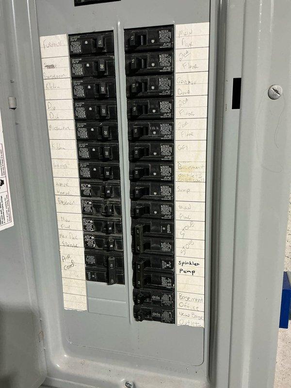 Conducted on-site evaluation of existing 16-year-old furnace and air conditioning system for replacement estimate. Inspected basement mechanical room installation, documenting current HVAC equipment configuration, electrical panel capacity and circuit availability, ductwork layout, and clearance requirements. Photographed existing water heater placement and utility connections to assess spatial considerations for new equipment installation. Reviewed electrical service panel to verify adequate breaker capacity for upgraded HVAC system requirements. Provided comprehensive replacement options and equipment recommendations for complete furnace and air conditioning system upgrade.