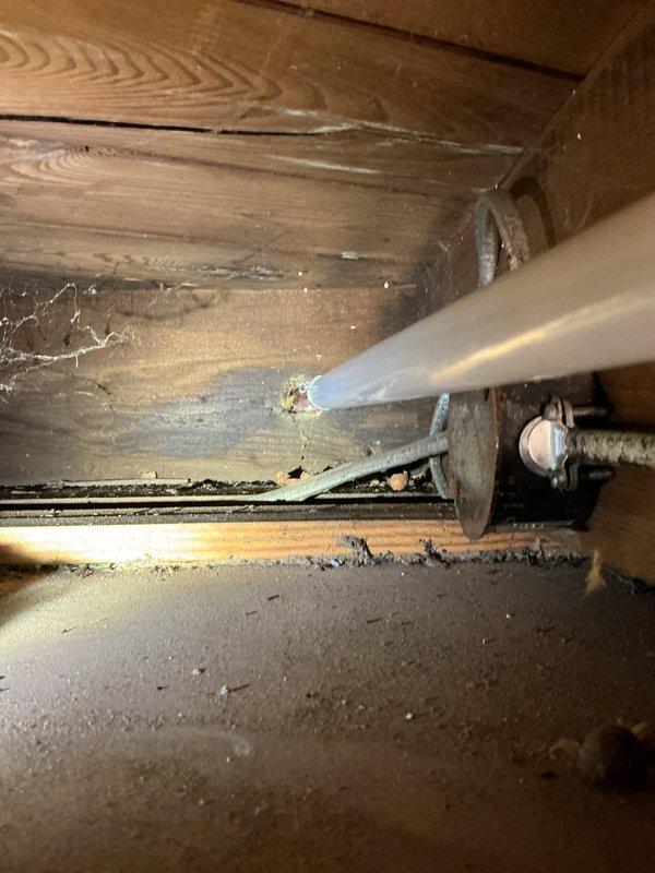 Completed replacement of exterior hose bib on building's outer wall. Removed old weathered fixture and installed new brass outdoor faucet with proper mounting to ensure secure attachment to siding. Accessed interior crawl space to verify supply line connections and confirm proper shut-off valve operation. All connections tested and confirmed leak-free with full water pressure restored to exterior spigot.