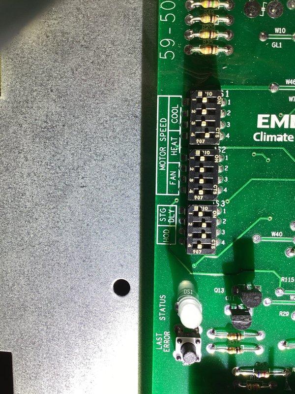 Responded to no heat call for 6-year-old Daikin furnace not heating above 68°F. Upon inspection, diagnosed failed EME Climate control board. Replaced defective circuit board and verified proper system operation with all heating stages functioning correctly.