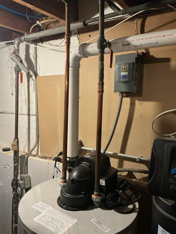 Responded to no hot water complaint on 2.5-year-old Bradford White water heater. Performed diagnostic inspection and documented equipment condition with photos. Verified unit is within manufacturer warranty period and advised customer to contact warranty provider for covered repairs.
