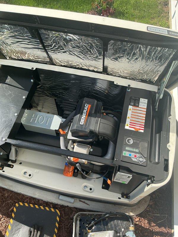Completed comprehensive generator tune-up service on residential standby unit. Performed standard maintenance protocol including inspection of all internal components, electrical connections, and control systems. Unit operational and ready for service; homeowner was not present during appointment as previously arranged.