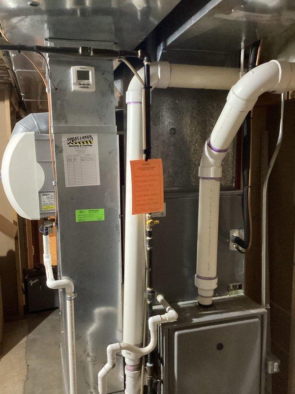 # No Heat Service Call - ICP Furnace System

Responded to no heat call on 21-year-old ICP furnace system. Upon arrival, performed complete system diagnostic to identify cause of heating failure. Conducted visual inspection of furnace cabinet, heat exchanger, blower assembly, and all associated components. Checked electrical connections, tested voltage and amperage at main control board, and verified proper operation of safety switches including limit switch and pressure switch.

Inspected condensate drainage system including PVC drain lines for blockages or restrictions that could trigger safety lockouts. Examined flue venting system for proper installation and clearances. Tested thermostat communication and verified proper signal transmission to furnace control board.

Evaluated ignition system components including hot surface ignitor or pilot assembly depending on unit configuration. Checked gas supply, verified proper gas pressure at manifold, and inspected burner assembly for clean