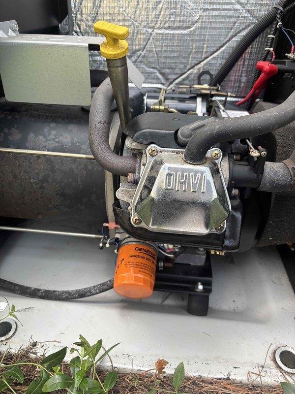Completed QUOTR-quoted repair on Generac industrial generator experiencing starter failure. Diagnosed faulty starter motor preventing engine cranking. Removed generator access panels and disconnected battery cables to safely access starter assembly. Extracted failed starter unit from engine block, noting worn solenoid contacts and damaged drive gear. Installed OEM replacement starter motor, torqued mounting bolts to manufacturer specifications, and reconnected all electrical connections. Verified proper engagement of drive gear with flywheel ring gear. Tested starter operation multiple times to confirm reliable cranking and engine start sequence. Inspected associated components including battery terminals, ground connections, and starter relay for proper function. Cleaned debris from generator enclosure and verified all safety labels and control panel indicators functioning correctly. Generator now starting reliably with no abnormal sounds or hesitation. Total repair time approximately