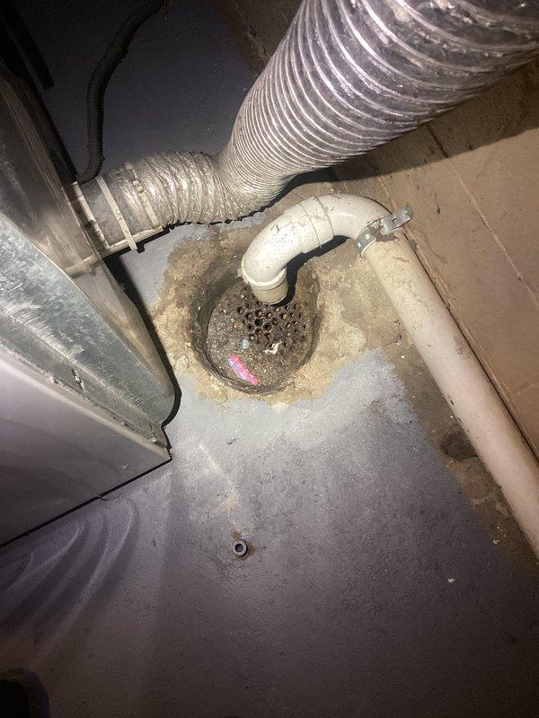 Conducted site assessment for backflow valve installation on two basement floor drains following contaminated water flooding incident. Documented existing conditions including floor drain locations, surrounding plumbing infrastructure, and water damage evidence. Prepared comprehensive project estimate for backflow prevention device installation to protect against future sewage backup and contamination events.
