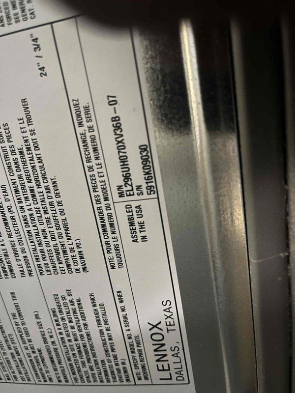 Completed comprehensive AC tune-up service on a Lennox air conditioning system located in basement utility area. Performed standard preventive maintenance procedures including system inspection, component testing, and performance verification to ensure optimal cooling efficiency for the upcoming season.