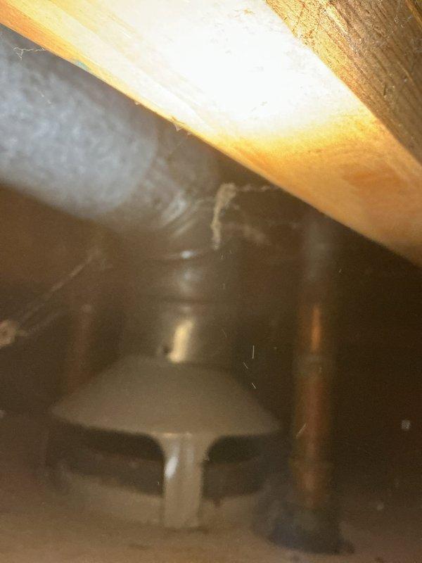Accessed crawl space to assess existing water heater installation and provided estimate for replacement with low boy model due to space constraints. Documented current gas-fired water heater unit with standard residential specifications, including all piping connections, gas control valve assembly, and venting configuration. Recommended appropriate low-profile replacement unit to accommodate limited vertical clearance in crawl space area.