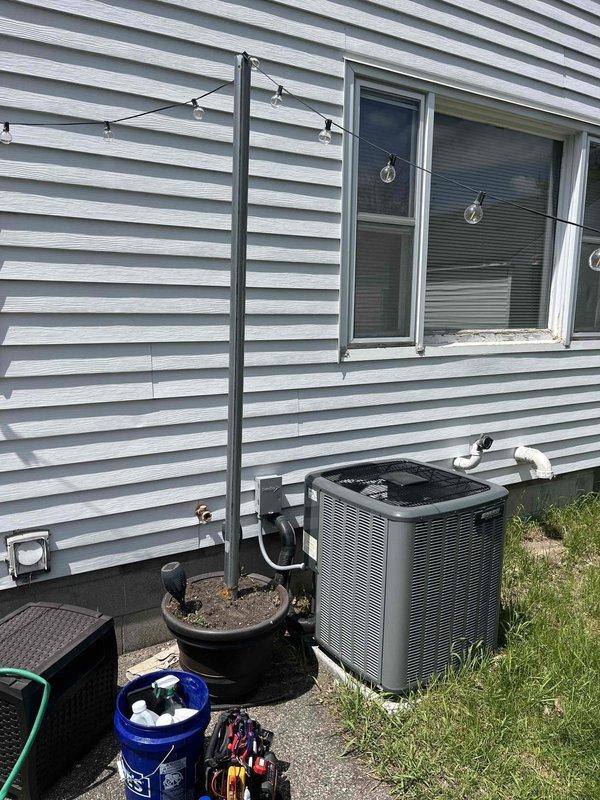 Completed comprehensive AC tune-up service on residential EnergiAir system with club membership valid through 2026. Performed standard preventive maintenance procedures including system inspection, cleaning, and performance testing of outdoor condensing unit and indoor furnace components. All equipment found operating within normal parameters with no issues identified during service visit.