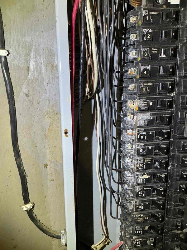Responded to service call for wall oven experiencing intermittent power loss during heating cycles. Upon inspection, identified improper wiring installation completed during previous oven installation that was causing circuit to trip under increased electrical load. Assessed electrical panel configuration and exterior meter connections, documented wiring deficiencies including undersized conductors and incorrect breaker sizing for appliance amperage requirements. Provided detailed assessment of electrical system issues preventing oven from maintaining power during high-temperature operation and outlined corrective measures needed to bring installation up to code compliance.