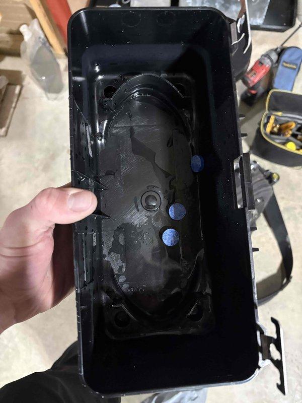 Completed comprehensive AC Super Tune-up on 20-year-old Trane system. Performed full system inspection including condenser unit evaluation, blower motor housing inspection, and internal component assessment. Inspected and documented blower motor assembly and housing condition, verifying proper mounting and mechanical integrity. All components operating within normal parameters with no immediate repairs required at this time.