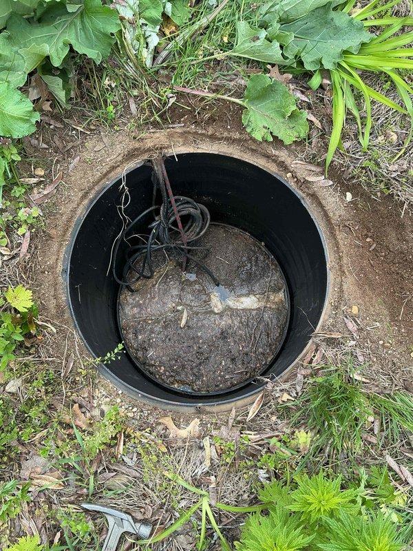 Responded to sewer backup in basement. Upon arrival, located and accessed underground cleanout in exterior yard area. Removed accumulated debris, sediment, and obstructions from the line. Cleared blockage causing backup condition. Verified proper drainage flow restored to system. Job completed successfully with drainage functioning normally.