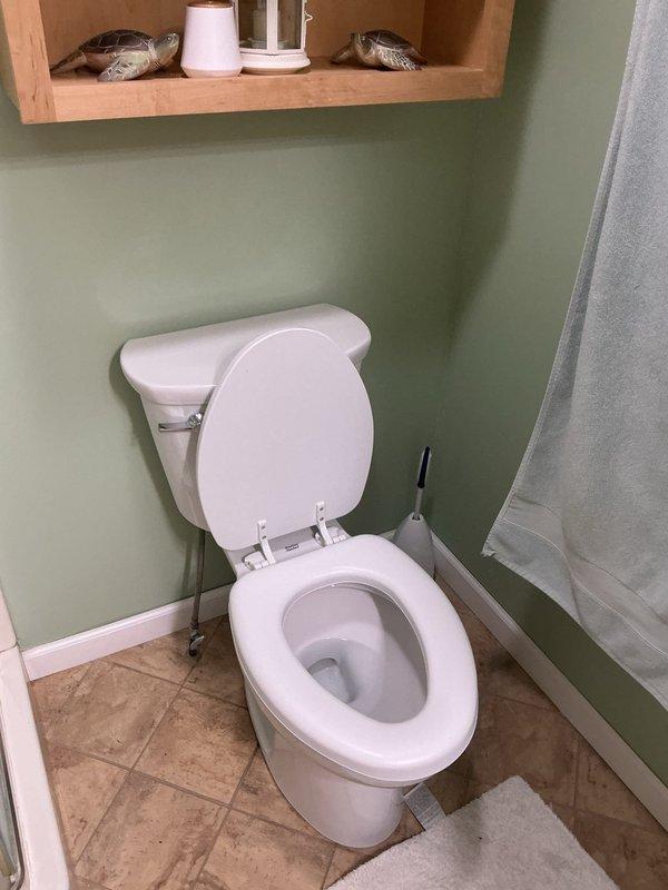 Completed installation of new toilet and bathroom vanity as quoted. Toilet was properly set with new wax ring seal and supply line connection, verified level placement and secure mounting to floor flange. Vanity cabinet installation included mounting sink basin, installing P-trap drain assembly with compression fittings, and connecting water supply lines. All plumbing connections were tested for leaks and proper drainage confirmed. Work completed within the 4-hour timeframe with complete working order verification.