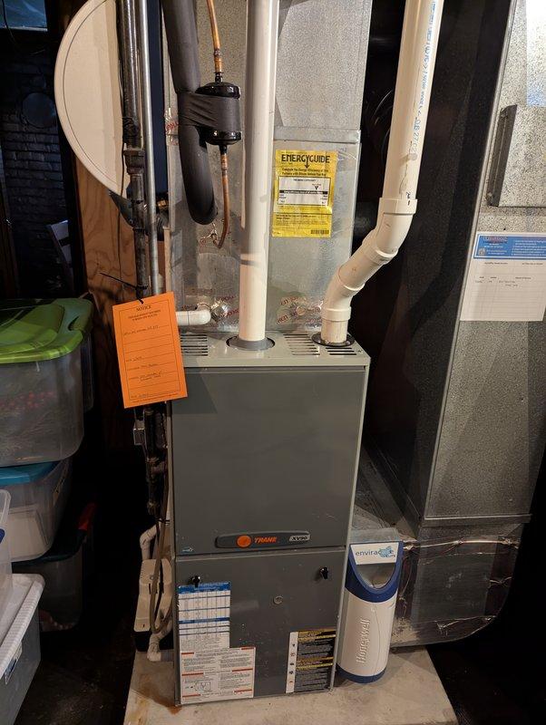 Completed comprehensive AC Super Tune-up service on residential Trane HVAC system. Performed full system inspection including evaporator coil examination, refrigerant line assessment, and verification of all mechanical components and connections. All systems operating within normal parameters with no immediate concerns identified.