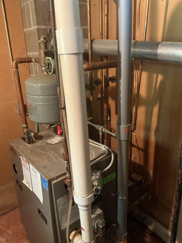 Responded to no hot water call at residential property. Upon arrival, inspected Whirlpool water heater unit located in basement utility area. Evaluated all plumbing connections, temperature and pressure relief valve, gas supply lines, and electrical components. Checked thermostat settings and pilot light operation. Verified proper venting configuration and examined copper supply lines with shut-off valves for any leaks or obstructions. Assessed integrated HVAC system including furnace, expansion tank, and ductwork to ensure no interference with water heater operation. Restored hot water functionality to residence and confirmed system operating within normal parameters before departure.