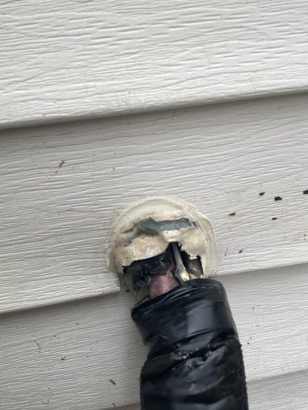 Responded to emergency service call for AC unit damaged by fallen tree. Conducted thorough inspection and assessment of outdoor condensing unit to determine extent of damage and provide repair versus replacement recommendation. Documented damage with photographs showing compromised electrical components, damaged line set connections, and mounting hardware displacement caused by tree impact.