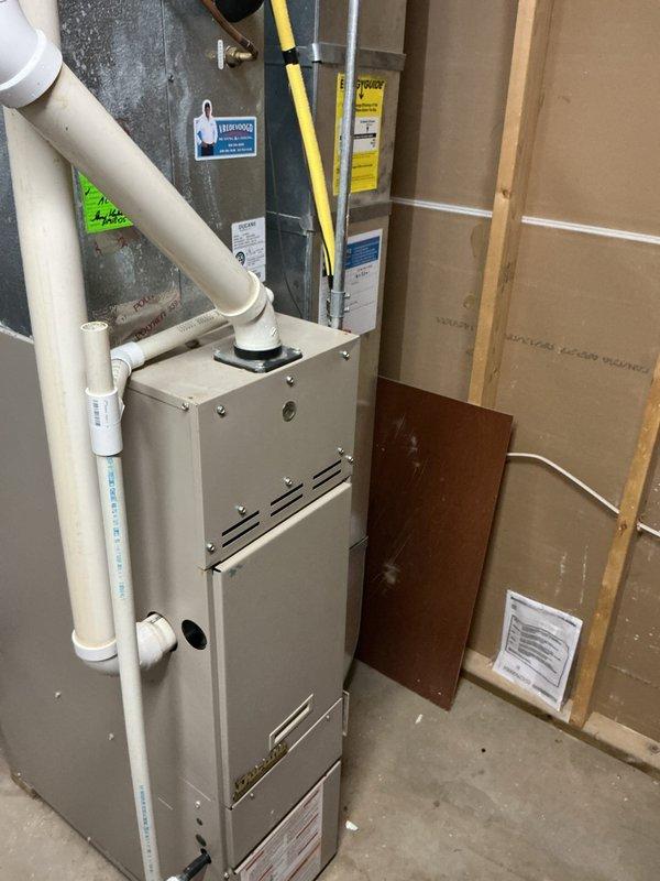 Completed annual cooling maintenance on 8-year-old Goodman system with condenser manufactured in 2021. Performed comprehensive inspection of indoor air handler and outdoor condensing unit, verified proper refrigerant levels and pressures, cleaned condenser coils, checked electrical connections and capacitor values, tested thermostat operation and system cycling, and confirmed adequate airflow throughout the system. Unit operating within manufacturer specifications with no issues found; system ready for cooling season.