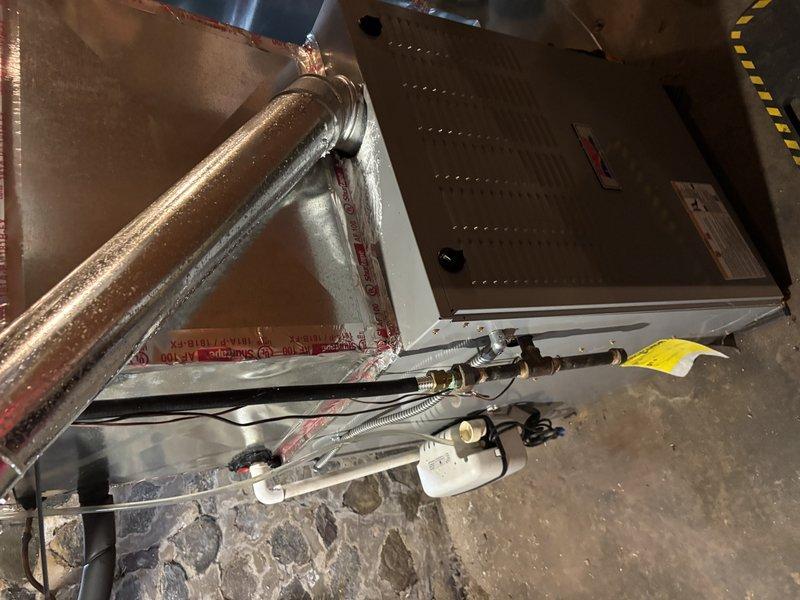 Completed furnace inspection and customer education visit on 7-year-old ICP heating system. Demonstrated proper filter replacement procedure and confirmed correct filter size of 16x25x1 for homeowner's future maintenance needs. System operating within normal parameters.