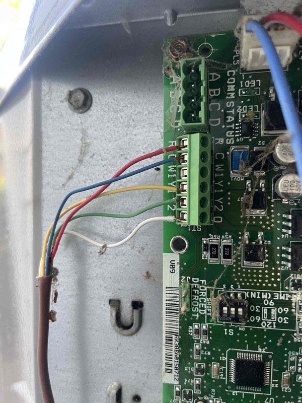 Completed annual cooling maintenance on 13-year-old air conditioning system. Performed comprehensive tune-up including inspection of all major components, cleaning of condenser coils, verification of refrigerant charge, and testing of electrical connections. Addressed thermostat connectivity issue that had persisted since original installation—troubleshooted Wi-Fi communication failure, reconfigured network settings on control board, and successfully established wireless connection to enable remote monitoring and control capabilities. Inspected control boards and verified proper operation of all electronic components, terminal connections, and integrated circuits. All systems tested and operating within manufacturer specifications upon completion.