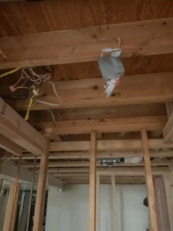 Responded to service call for installation of electrical outlets and switches in residential property. Upon arrival, assessed unfinished interior space with exposed framing and existing rough-in electrical wiring. Successfully installed requested outlets and switches per customer specifications, ensuring all connections were properly secured within junction boxes and compliant with current electrical code requirements. All installed devices tested and verified operational before completing service.