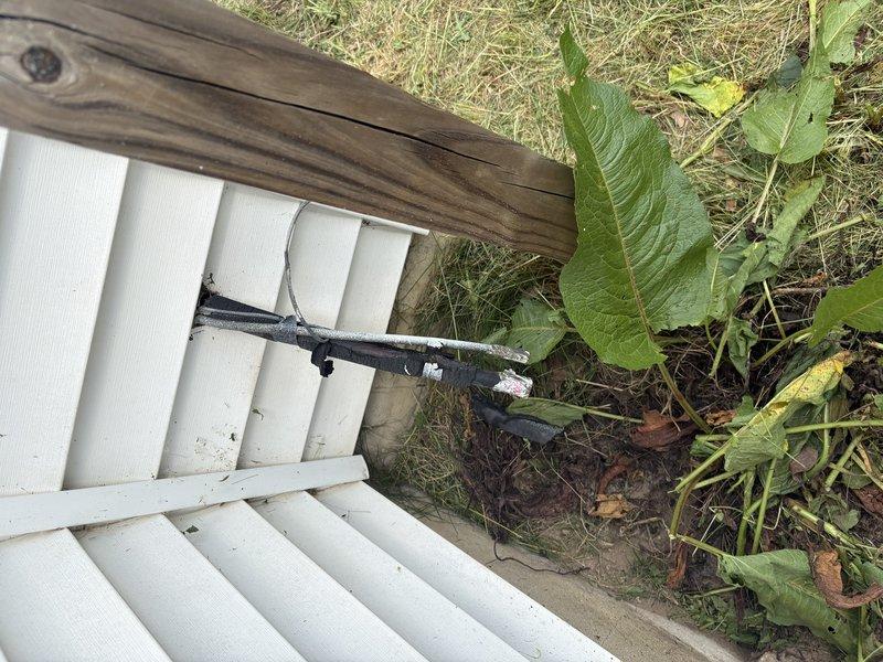 Successfully reclaimed refrigerant from the air conditioning system and removed the external condensing unit to facilitate concrete pad installation. Unit was disconnected, evacuated per EPA regulations, and relocated from the site as requested to allow for property improvements.