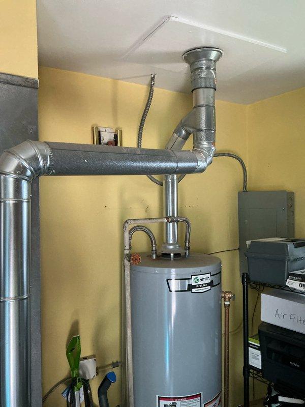 Completed estimate for whole-home air conditioning system installation for approximately 875 square foot residence with existing ductwork from furnace. Assessed utility room containing furnace with 16x32x1 filter dimensions and existing ductwork infrastructure, confirmed compatibility for AC integration. Evaluated electrical panel to determine if upgrade required for new cooling system installation.