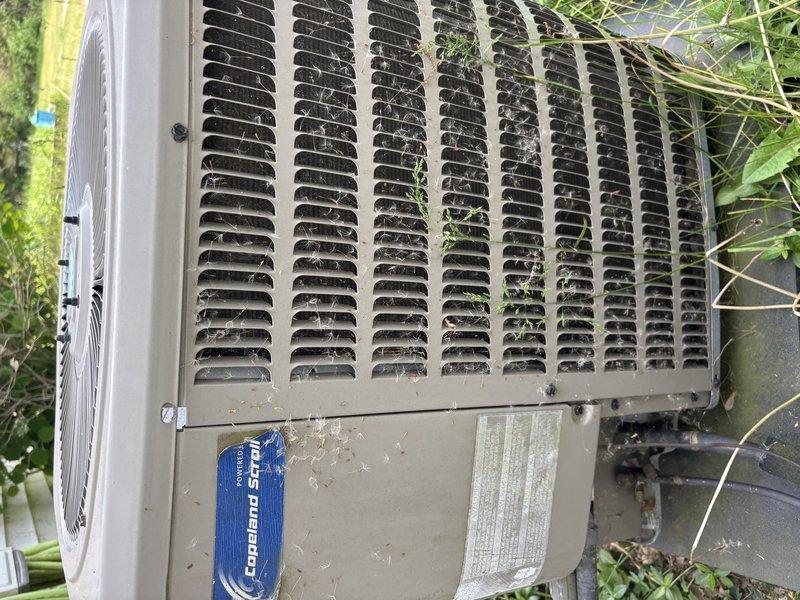 Completed annual cooling maintenance on 10-year-old Goodman air conditioning system. Performed comprehensive tune-up including inspection of outdoor condenser unit, verified proper operation of compressor and fan motor, checked refrigerant levels and pressures, cleaned condenser coils, and inspected electrical connections at disconnect box. Unit operating within manufacturer specifications upon completion of service.