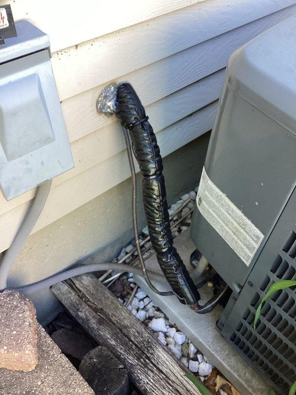 Completed annual cooling maintenance on 8-year-old Goodman air conditioning system. Performed comprehensive inspection of outdoor condensing unit, verified proper operation of all electrical components including disconnect box, and tested refrigerant line set integrity. Utilized digital multimeter to measure voltage and amperage readings, confirming system operating within manufacturer specifications.