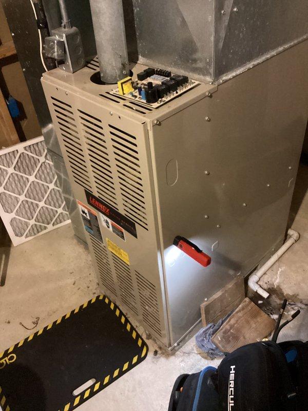 Completed comprehensive AC tune-up service on Bryant HVAC system. Performed standard maintenance inspection including system diagnostics, cleaned heavily corroded electrical terminal connections with significant debris and cobweb accumulation, verified all electrical connections secure, inspected control board functionality, confirmed proper airflow and filter condition, and documented equipment condition with photos. System operational upon completion with customer contact information verified.