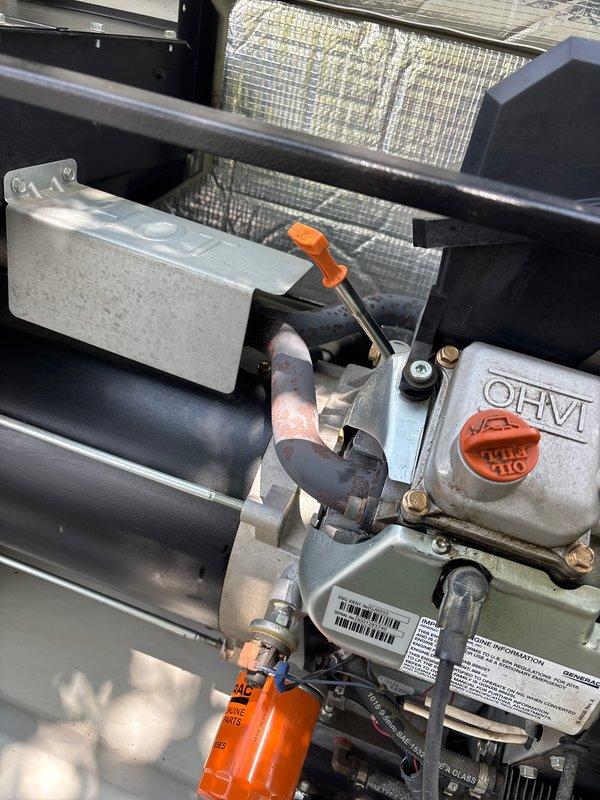 Performed routine maintenance and tune-up on Generac generator unit. Inspected gas valve assembly, ignition control components, and associated mechanical systems. All equipment found to be in normal operating condition with routine wear consistent with outdoor installation.
