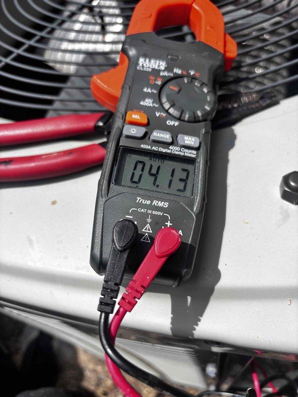 Completed annual cooling system maintenance and inspection on residential HVAC unit. Performed comprehensive electrical diagnostics including amperage draw testing, which measured 4.13 amps on compressor circuit using clamp meter. Inspected and tested capacitor functionality, verified all electrical connections and wire terminations for proper contact and security. Examined control board wiring including low-voltage thermostat connections. All electrical components found operating within normal parameters with no deficiencies noted. System tested and confirmed operational for cooling season.