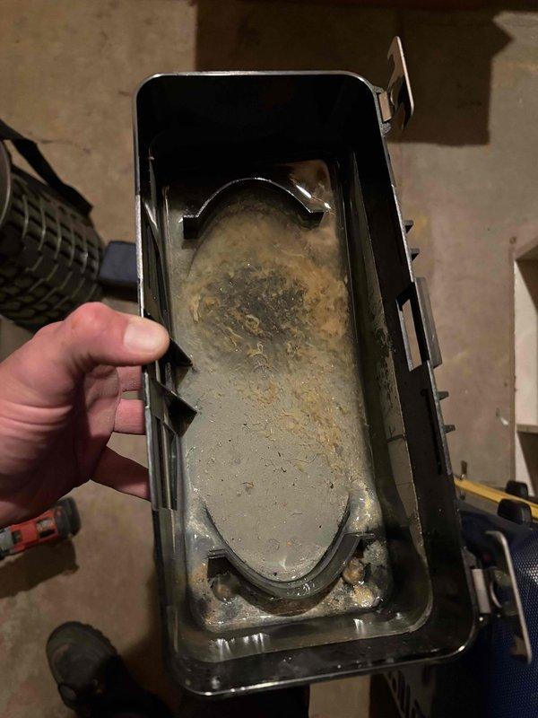 Completed annual AC tune-up and preventative maintenance on cooling system. Cleaned condensate drain pan which contained significant sediment and debris buildup, and serviced drain line components to ensure proper drainage function. Performed standard system inspection, verified all mechanical components operating within normal parameters.