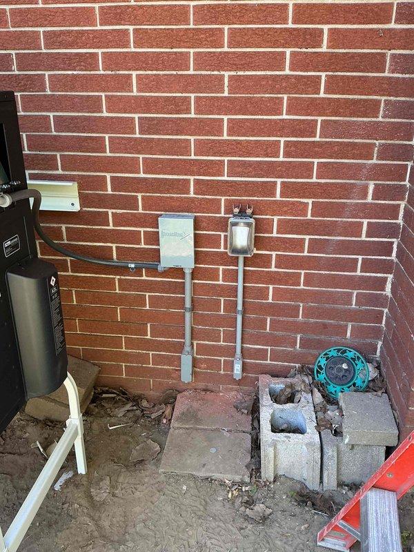 Completed installation of ductless mini-split system including outdoor condenser unit placement on prepared pad against exterior brick wall. Installed and wired electrical disconnect panel with proper conduit routing to support system operation. Coordinated work sequence to ensure electrical infrastructure was finalized prior to completing system commissioning and startup procedures.