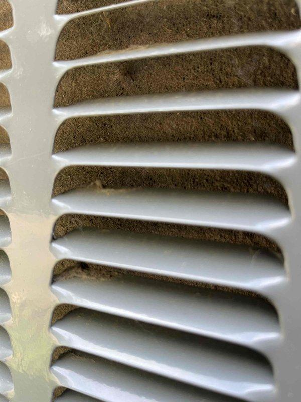 Completed annual cooling maintenance on EnergiAir system under 2-year warranty coverage. Performed comprehensive tune-up including system inspection, testing, and documentation. Identified significant dust and debris accumulation in return air vent requiring attention for optimal airflow and indoor air quality.