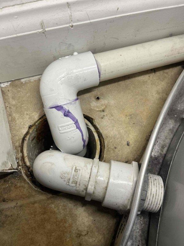 Responded to no cooling complaint on newly installed unit with reported leak. Upon inspection, identified water discharge issue at condensate drain system. Examined drain line configuration and P-trap assembly beneath air handler. Found improper drainage setup causing water accumulation. Verified condensate drain line connections, secured fittings, and ensured proper trap installation to prevent airflow issues and facilitate correct water evacuation. System tested and confirmed proper condensate removal with no further leaking observed.