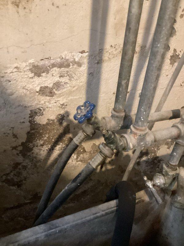 Responded to service call for damaged washing machine supply faucet that was broken during appliance installation by third-party contractor. Conducted thorough inspection of affected plumbing connections in basement utility area, documenting existing conditions of water supply lines, shut-off valves, and associated piping infrastructure. Photographed damaged faucet assembly and surrounding plumbing system to provide detailed visual documentation for insurance claim purposes. Assessed extent of damage to supply connection and evaluated repair requirements, providing comprehensive estimate for restoration of proper water supply functionality to washing machine location.