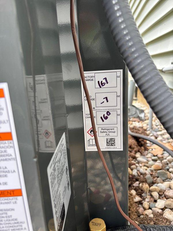 Completed full HVAC system installation including new furnace and air conditioning condenser unit. Unit was positioned on concrete pad with proper clearances, refrigerant lines were connected and secured, electrical connections and conduit were installed per code requirements, and system was charged with refrigerant to manufacturer specifications. All equipment was tested and verified operational upon completion.