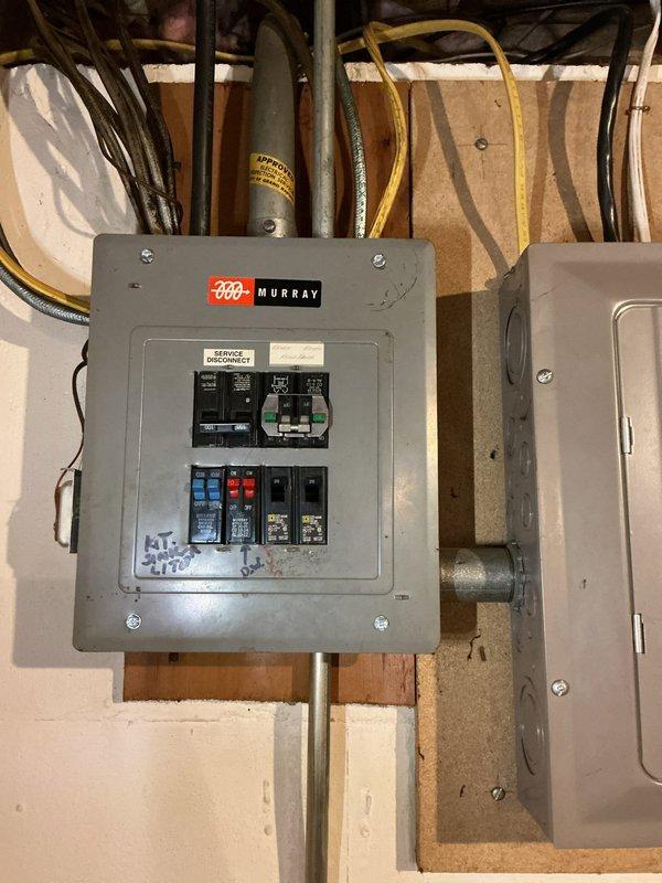 # No Cooling - Electrical Power Issue

Responded to no cooling complaint on 15-year-old Payne air conditioning system. Unit compressor and outdoor fan motor were not running. Verified no power at compressor location. Traced electrical circuit back to service disconnect panel in basement utility area. Inspected Murray electrical panel and circuit breakers supplying outdoor unit. Identified tripped breaker or loss of power to condensing unit circuit. Reset affected breaker and verified proper voltage restoration to outdoor unit. Confirmed compressor and condenser fan motor operation resumed normally. System returned to cooling operation successfully.