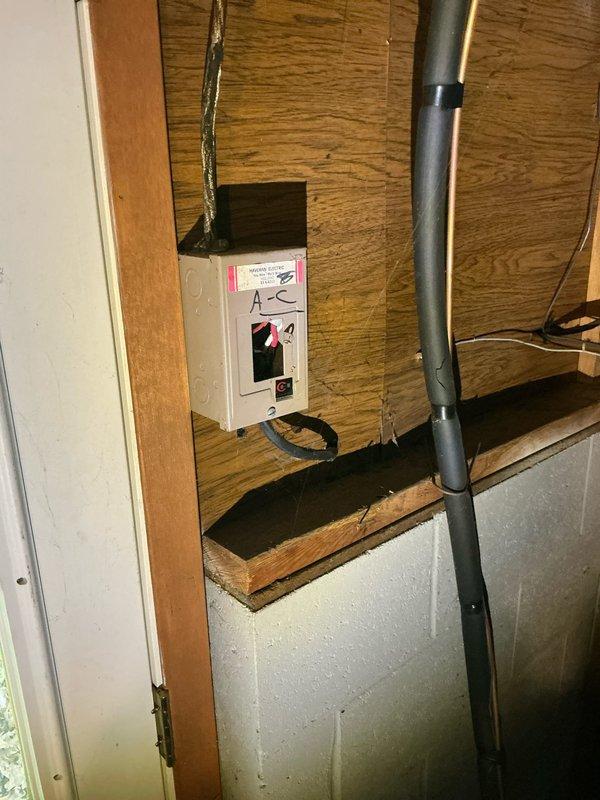 Completed estimate for 16-year-old AC unit that stopped working. Assessed existing system in basement utility area and provided customer with replacement options for a more energy-efficient upgrade.