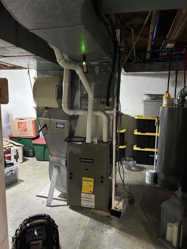Completed annual cooling maintenance on 9-year-old air conditioning system. Performed comprehensive inspection of outdoor condenser unit, verifying capacitor integrity, electrical connections, and contactor operation. Inspected indoor furnace and associated ductwork, confirmed proper system operation and airflow. All components found to be functioning within normal parameters, no repairs required at this time.