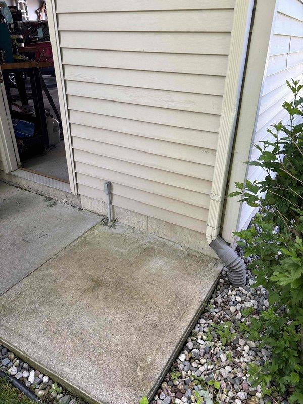 Responded to service call for non-operational outdoor unit. Upon inspection, discovered severely deteriorated wire insulation on electrical connections within the condensing unit, with multiple conductors showing exposed bare wire and frayed insulation due to age and heat exposure. Repaired damaged wiring, secured all electrical connections, and verified proper system operation. Unit tested and returned to normal cooling function.