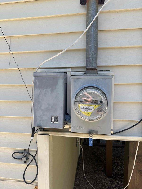 Completed on-site estimate for generator installation at 32-year-old residential property. Inspected existing electrical infrastructure including Eaton Cutler-Hammer main service panel and exterior meter base with utility disconnect. Documented current electrical service entrance configuration, circuit breaker panel layout, and available capacity for generator integration. Provided customer with pricing options for whole-home standby generator system with automatic transfer switch installation.