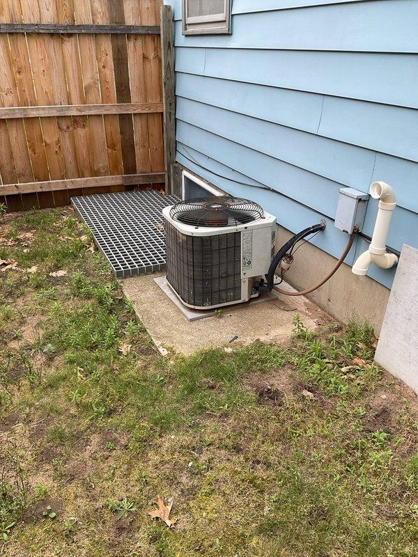 Responded to service call for air conditioning unit not functioning following previous repair attempt. Performed comprehensive system assessment of outdoor condenser unit and indoor Bryant furnace system. Documented equipment conditions, including refrigerant line connections, condensate drainage configuration, and overall installation setup. Provided detailed estimate for necessary repairs to restore proper AC operation.